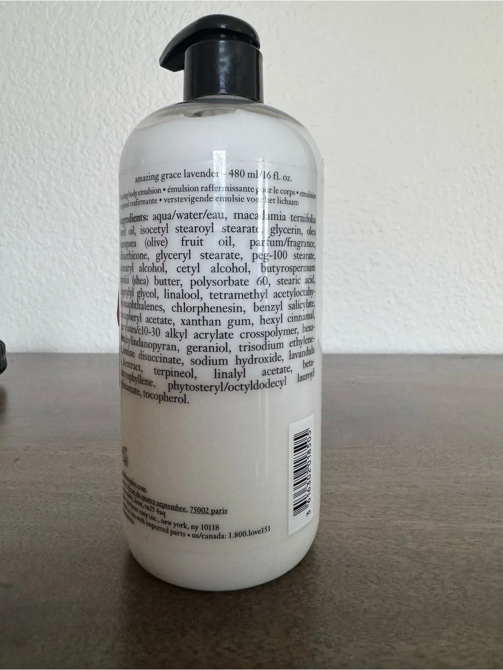 Philosophy Amazing Grace Lavender Firming Body Emulsion Lotion 16 fl oz
